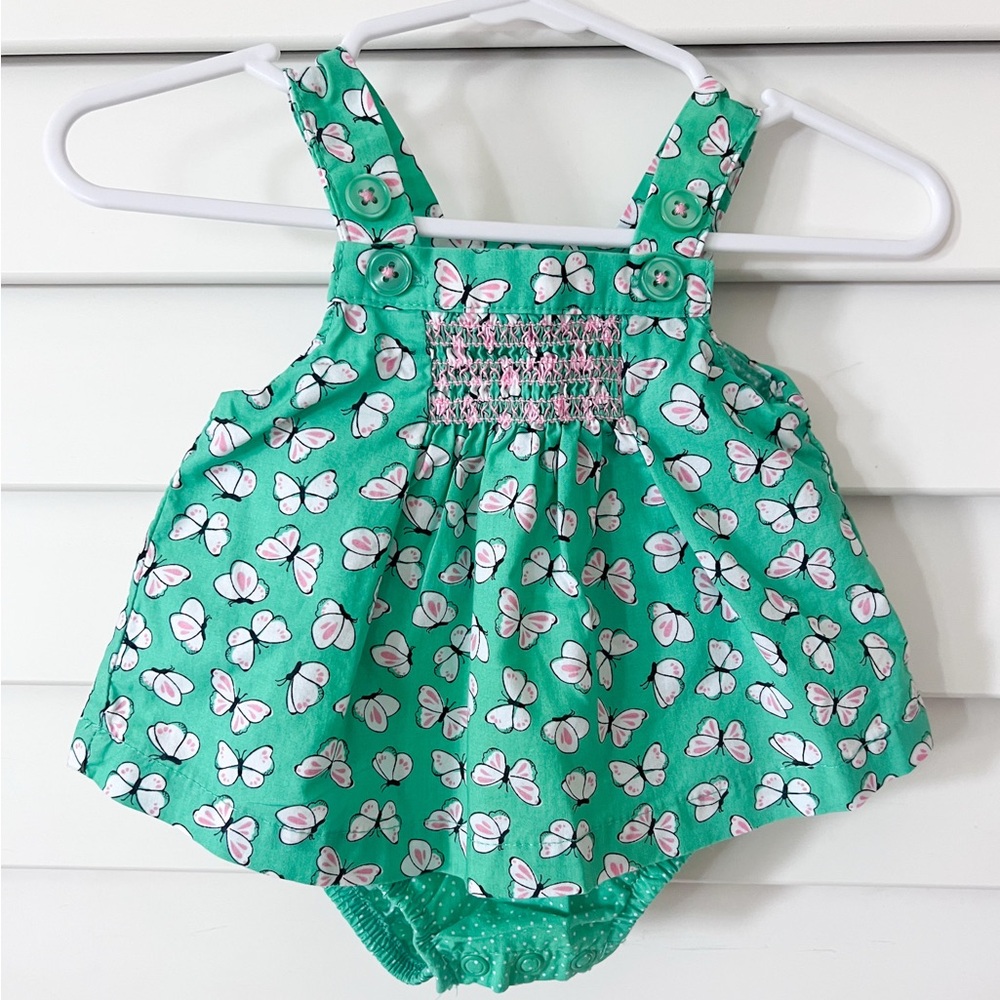 Carter's Green Butterfly Baby Dress